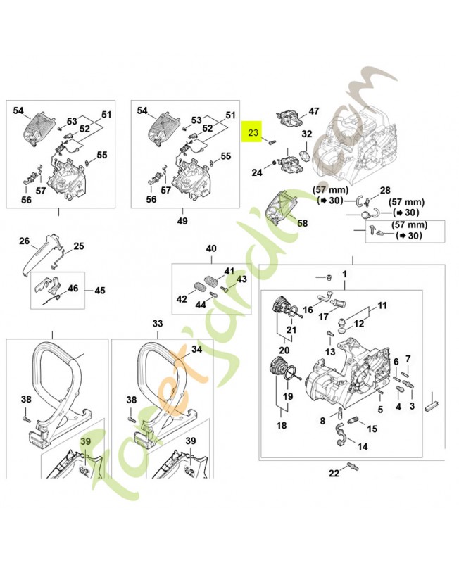 Vis cylindrique is-p5x20 9074-477-4135- Pièce de détachée Sithl