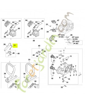 Tringlerie des gaz 1148-182-1500 - Pièce détachée Stihl