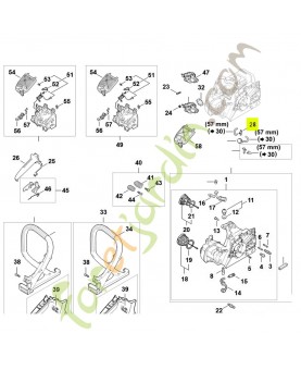 Raccord en équerre 1148-350-2800 - Pièce détachée Stihl