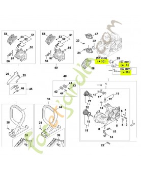 Tuyau 2,2 x 5,4 x 1m 0000-937-5006- Pièce détachée Stihl