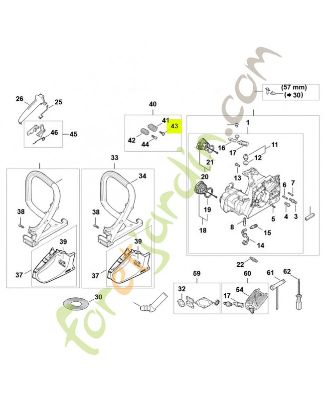 Vis is-dg 5x20 0000-951-1100- Pièce de détachée Sithl
