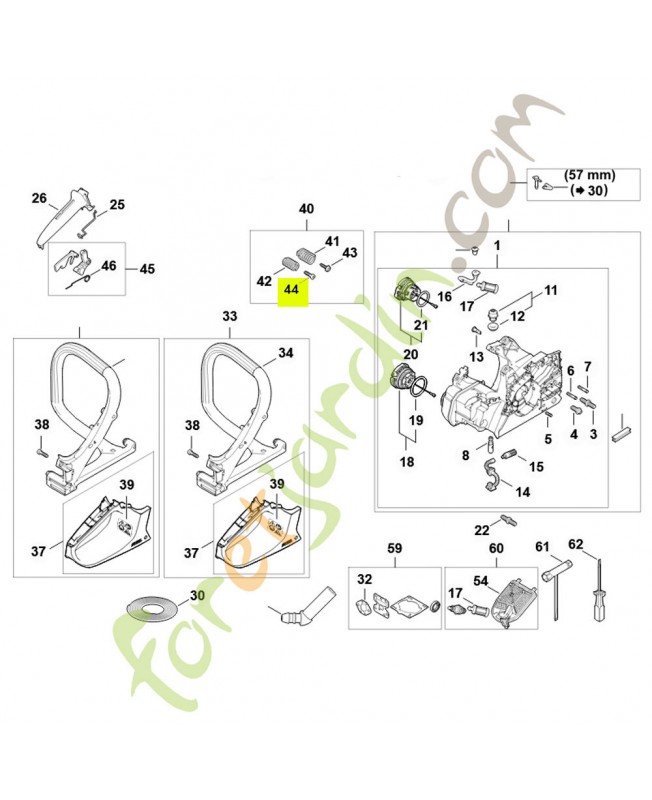 Vis cylindrique isp 6x21.5 9074-478-4475. Pièce de rechange Sithl