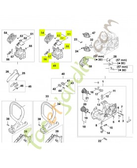Boîtier de filtre 1148-140-2804 - Pièce détachée Stihl