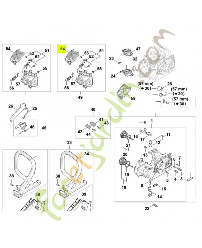 Filtre à air 1148-140-4404 - Pièce détachée Stihl