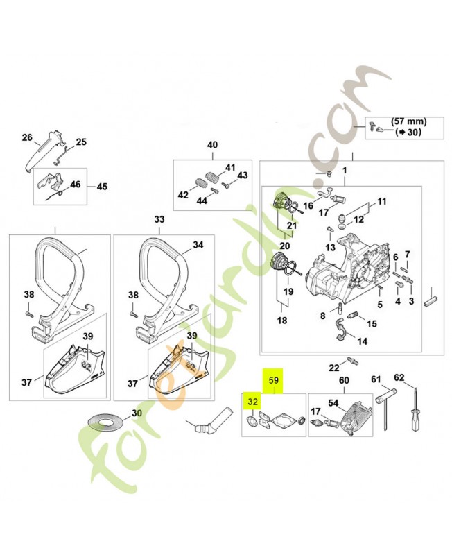 Jeu de joints 1148-007-1600- Pièce détachée Stihl