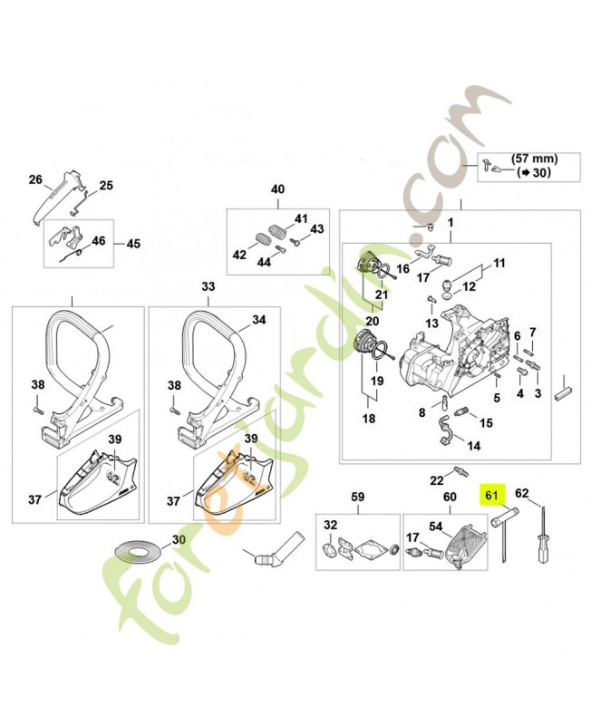 Clé multiple Stihl réf. 0000-890-3400