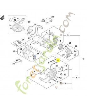 Soupape Stihl ref. 1128-640-9100