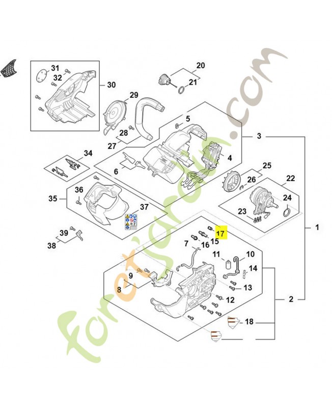 Soupape Stihl ref. 1128-640-9100
