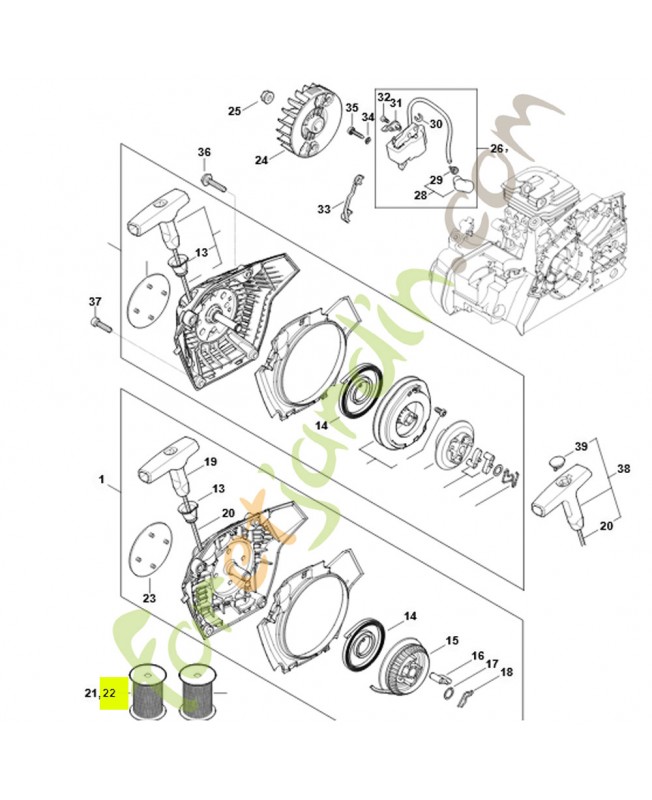 Câble de lancement Ø 3 mm x 60,8 m 0000-930-2211 - Pièce de détachée Sithl