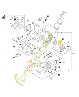 Circlips 8x1,3 stihl réf. 9460-624-0801