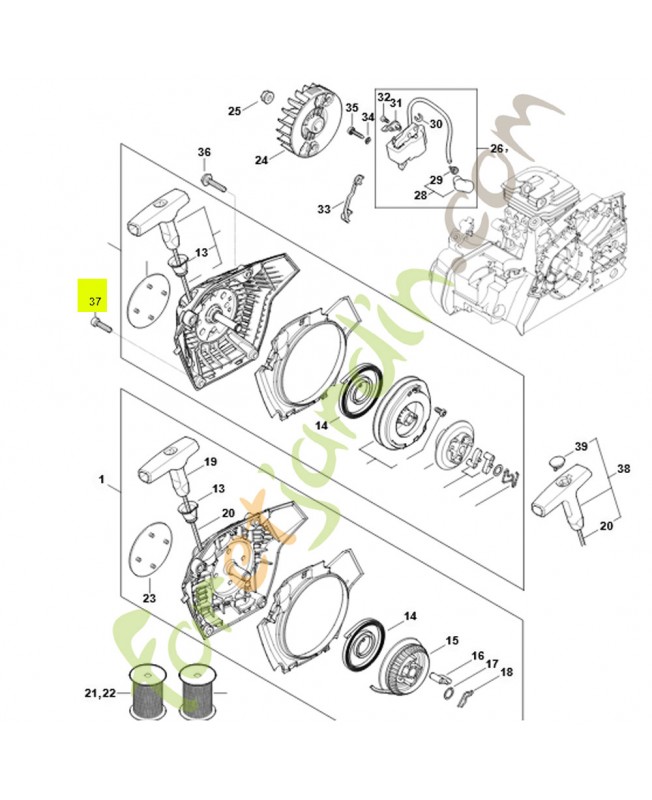 Vis cylindrique is-p5x20 9074-477-4135- Pièce de détachée Sithl