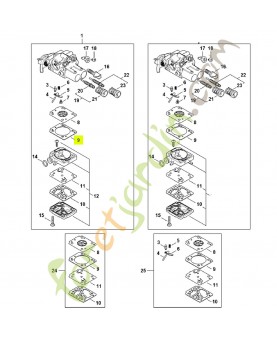 Joint de réglage Z010-016-Z000- Pièce détachée Stihl