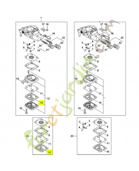 Joint de pompe Z010-023-Z000 - Pièce détachée Stihl