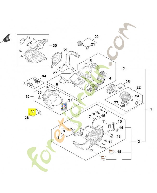 Vis parker is p6 x 19 Stihl ref. 9074-478-4425