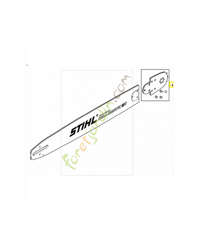 nez de guide stihl