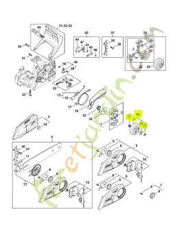 Pignon 3/8"p 6 dents 1148-640-2001- Pièce détachée Stihl