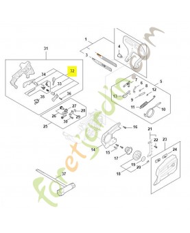 Jeu de pièces gâchette de commande