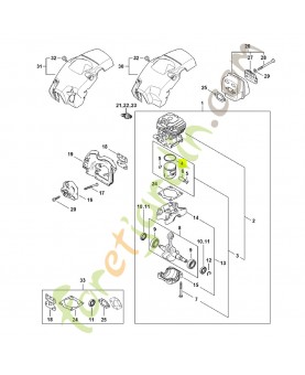 Segment de piston ø 39x1.2 mm 1148-034-3007- Pièce détachée Stihl / Vicking