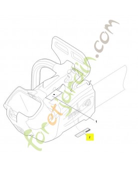 Plaque indicatrice numéro de machine