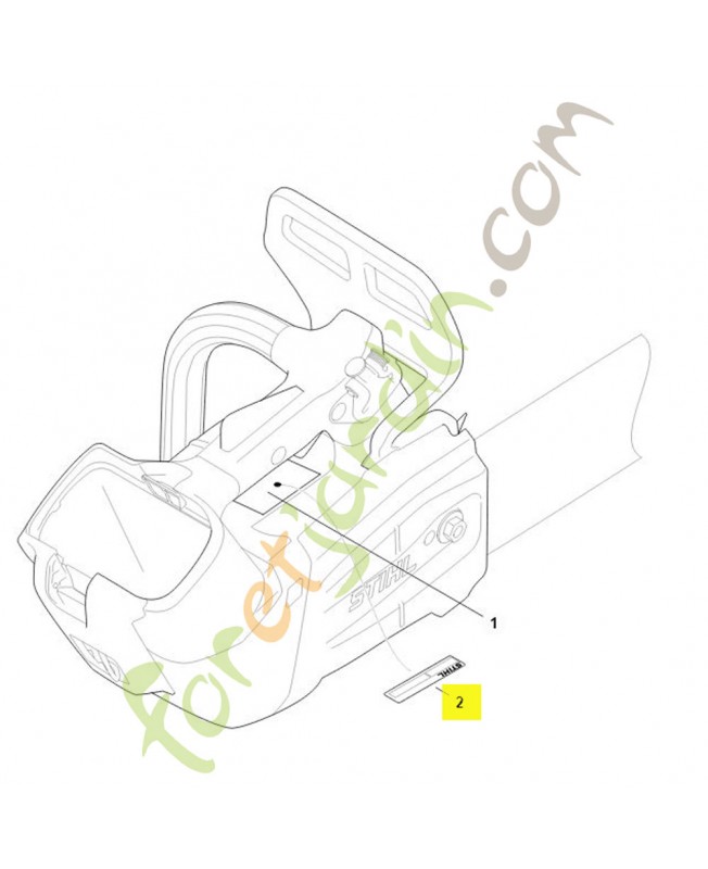 Plaque indicatrice numéro de machine