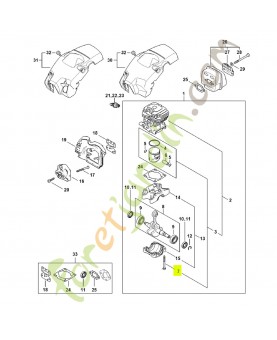 Vis cylindrique IS D5x55 9075-478-4258- Pièce détachée Stihl / Vicking