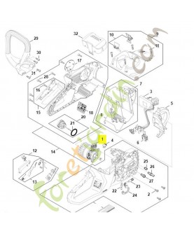 Moteur électrique stihl ref. 1251-600-0201