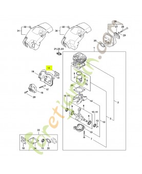 Joint référence 1148-129-0903 - Pièce détachée Stihl