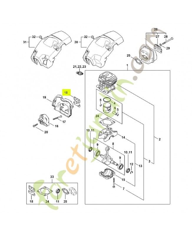 Joint référence 1148-129-0903 - Pièce détachée Stihl