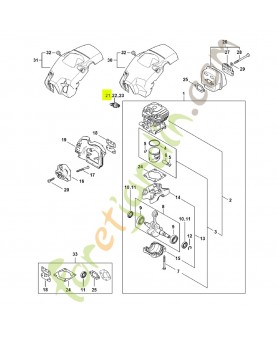 Bougie NGK CMR6H STIHL 0000-400-7011