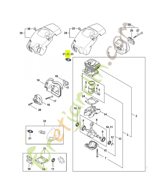 Bougie STIHL ZK C 10 0000-400-7025- Pièce détachée Stihl