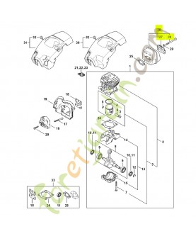Silencieux 1148-140-0611- Pièce détachée Stihl