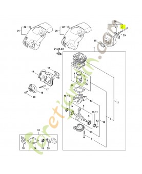 Vis référence 9022-341-1462 - Pièce détachée Stihl