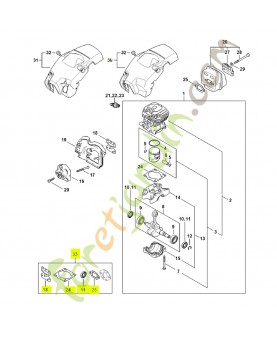 Jeu de joints 1148-007-1600- Pièce détachée Stihl