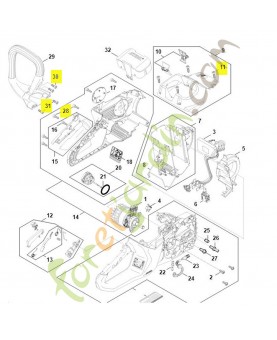 Vis parker is p6 x 19 Stihl ref. 9074-478-4425