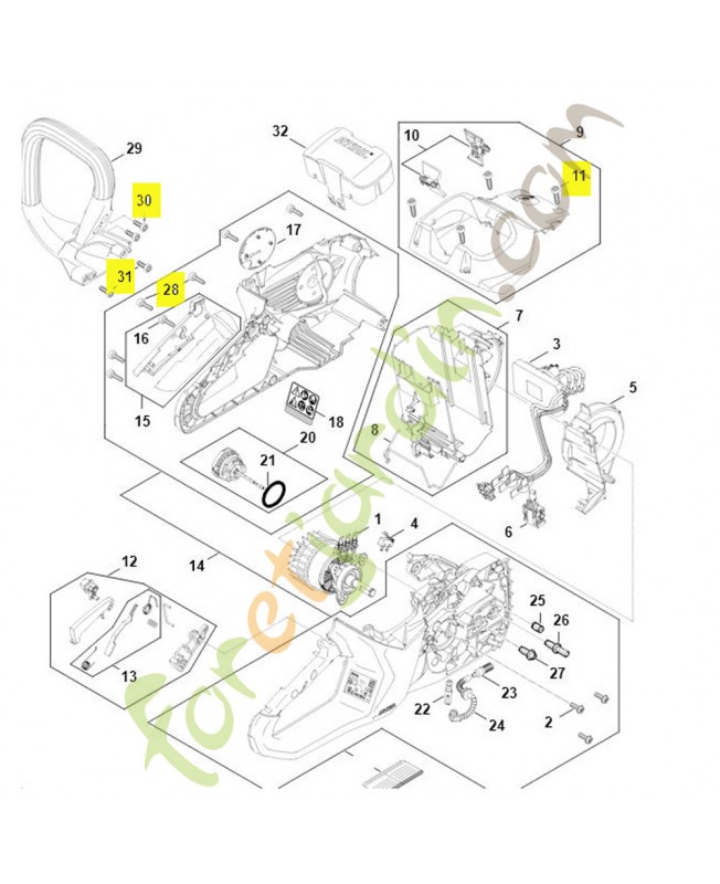 Vis parker is p6 x 19 Stihl ref. 9074-478-4425