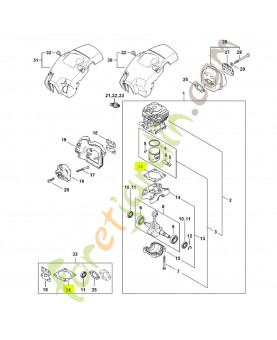 Joint de cylindre 1148-029-2301 - Pièce détachée Stihl