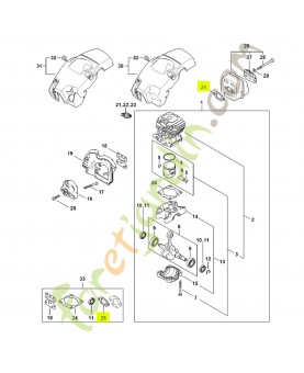 Joint de silencieux référence 1148-149-0600  - Pièce détachée Stihl / Vicking