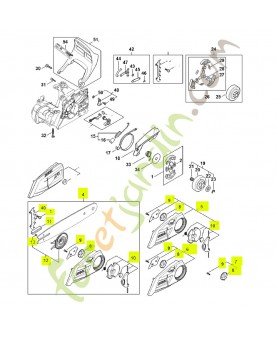 Couvercle de pignon 1148-640-1703- Pièce détachée Stihl