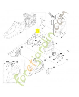 Levier stihl ref. 1121-160-5000