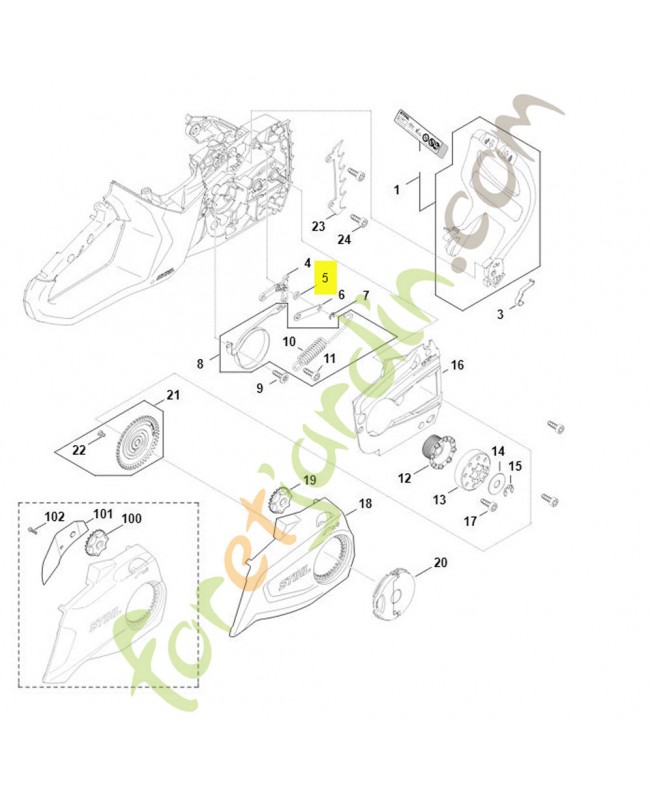 Rondelle Stihl Réf 0000-958-0521