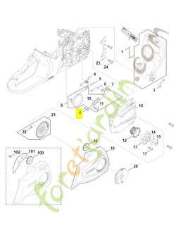 Vis parker is p6 x 19 Stihl ref. 9074-478-4425