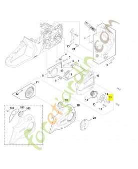 Circlips 8x1,3 stihl réf. 9460-624-0801