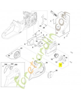 Vis cylindrique IS-P4x14 stihl réf. 9074-478-3005