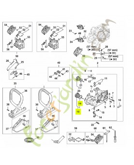 Bouchon de réservoir 0000-350-0564. Pièce détachée Stihl