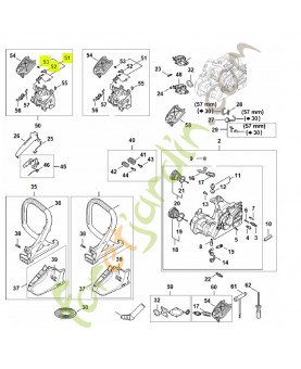 Faisceau de câbles 1148-440-3001- Pièce détachée Stihl