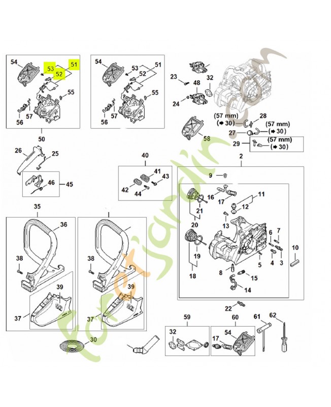Faisceau de câbles 1148-440-3001- Pièce détachée Stihl