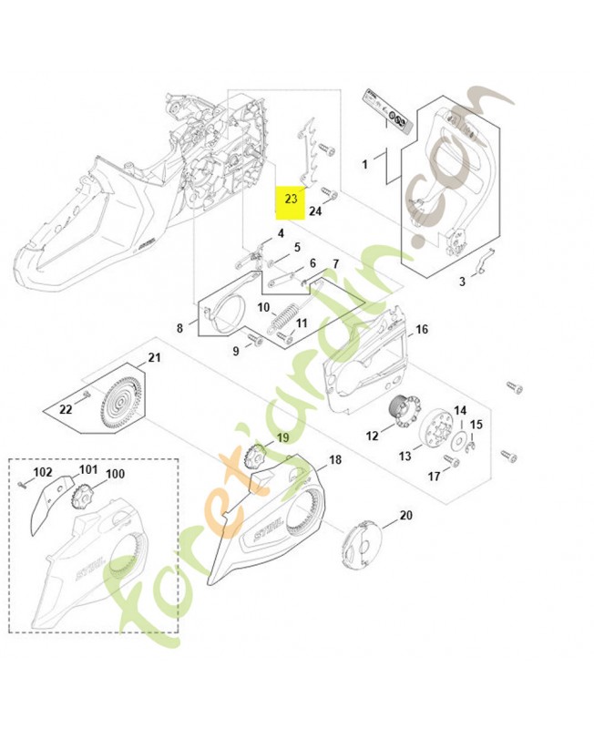 Griffe Stihl réf 1123-664-0500