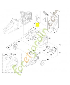 Vis cylindrique is-p5x18 stihl réf. 9074-477-4132