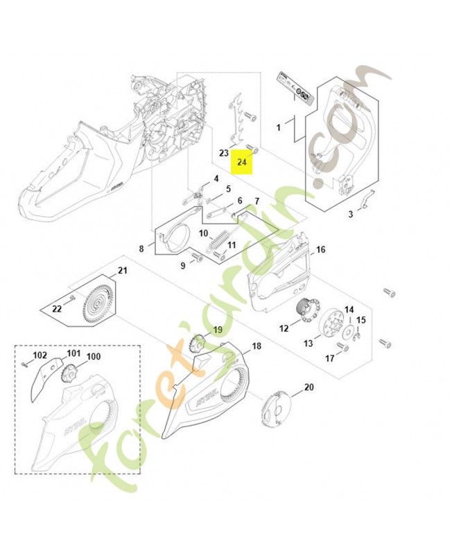 Vis cylindrique is-p5x18 stihl réf. 9074-477-4132