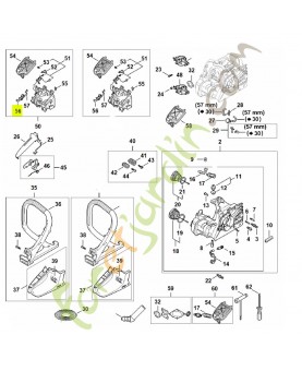 Arbre de commande 1148-182-0900- Pièce détachée Stihl